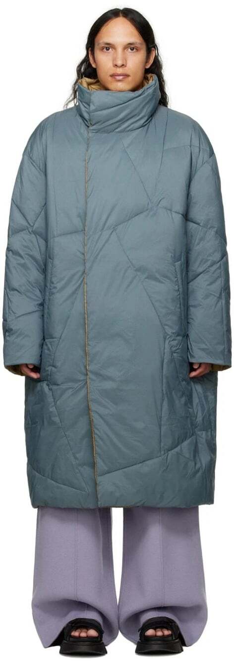 A.A. Spectrum Blanks Reversible Coat US L EU 52 Mens Pewter Gray $720